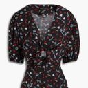 Maje  Women's Black Inobi Printed Floral-jacquard Playsuit Photo 3