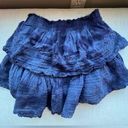 Aerie Rock N Ruffle Skirt in Blue Tie Dye | Size: Small Photo 1