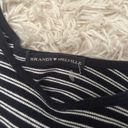 Brandy Melville Brand Melville Navy Blue and white Striped Tank Cami Top Photo 2