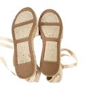 J.Crew  D'Orsay lace-up espadrilles Beige Gold 
Item AX839 Size 6.5 NWT Photo 10