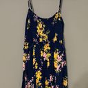 Lulus  Fairytale Bliss Navy Blue Floral Print Skater Dress Photo 2