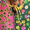 Daisy Vintage Ditzy  Floral Retro Hippie Zipper Front Pocket Smock Photo 1