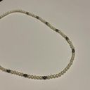 Monet Women’s Signed  Beaded Necklace Gold Tone Faux Pearl Bead Photo 9