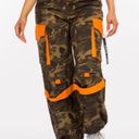 American Bazi  Women's Camo Cargo Utility Joggers. Medium. NWT Photo 1