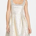 Shoshanna  Gold & Cream Party Dress Size 6 Photo 2