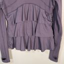 Lululemon  Yogi Dance Jacket Ruffle Grey size 8 Photo 7