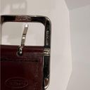 Talbots Brown Braided Leather Belt With Silver Buckle Photo 4