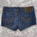 Volcom  Blue Dark Wash Custom Cutoff Denim Jean Shorts 7 Photo 3