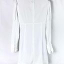 Alexis  Lindon Cream White Geo Print Shirt Mini Dress With Bow Large Photo 1