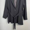 Good American NWT  Trench Blazer Jacket Belted Black 7 Plus Size 4XL Photo 4