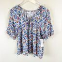 Treasure & Bond Floral Front-Tie Blouse Photo 1