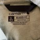 Carhartt hoodie TS0288-W sage green with navy logo size L 12/14 Photo 3