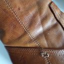 Frye  Stella Whiskey Brown Cognac Leather Zip Short Ankle Boots Photo 4