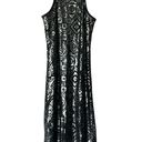 BCBGeneration  Silver Black Sequin Spaghetti Strap Hi Low Dress Size Small Photo 0