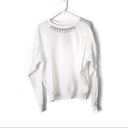 The Great  White Lace Detail Crewneck Sweater Sz 0 XS Photo 1