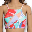 Raisin's  Kaori Multicolor High Square Neck Bikini Top with Strappy Back Size XS Photo 1