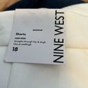 Nine West  White High Rise Pleat Front Shorts - NWT Photo 6