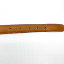 Dockers  Womens M Colorblock Belt Western Brown Red Black Leather Brass Photo 4