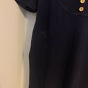 Juicy Couture  | Navy Knit Dress Small Gold Buttons Photo 3