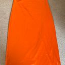 Peppermayo Strapless Orange Silk Dress Photo 2