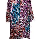 Trina Turk  rainbow animal print silk blend tunic mini dress size 0 Photo 8