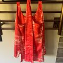 BCBG MaxAzria Red White Space-dyed Tank XS Photo 1