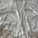 Victoria's Secret Vintage Victoria’s Secret White Satin Embroidered Lace Pockets Maxi Robe, size L Gold Label Photo 8