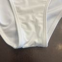 One Piece White one shoulder, , bathing, suit, size large decorative belt Photo 4