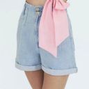 ZARA High Waist Paperbag Jean Shorts Photo 1