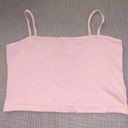 Nike Pink Ribbed Crop Top Size Medium Photo 1