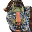 Lucky Brand  Cotton and Suede Bandana Paisley Hobo Bag Photo 8