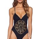 frankie's bikinis Frankie's Poppy Black One Piece Bathing Suit NWT Photo 4