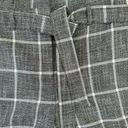 White House | Black Market  WHBM Luxe Gray Plaid 5” Short High Waisted Belted 6P Photo 2