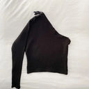 The Range / FWRD Alloy Rib One Shoulder Top in Black Size M Retail $145 Photo 8