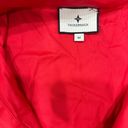 Tuckernuck  Willow Oversized Popover Top Poppy Red High Low Collared size M Photo 3