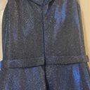 Cinderella Divine Royal Blue Metallic Dress Photo 4