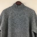 Lane Bryant  Bejeweled Neck Gray Sweater 18/20 Photo 4