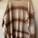 a.n.a NWT  Brown Striped V-neck Sweater Size 2X Photo 1