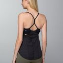 Lululemon  Roll Out Tank (First Release) in Black Athletic Yoga Built-in Bra 6 Photo 1