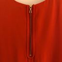 Vince Red Orange 100% Silk Sleeveless Sheath Shift Dress Size 2 Photo 6