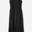 Everlane  The Smock Midi Dress in Black S NWT Photo 0