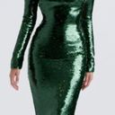 House Of CB  'Belle' Pine Green Sequin Maxi Dress NWOT size XS Photo 0