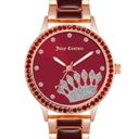 Juicy Couture NWT  Rose Gold & Red Rhinestone Watch Photo 0