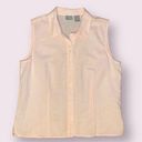 Krass&co G.H. Bass & . Sleeveless Blended Linen Button Down Collar Shirt - size large Photo 0