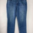 Talbots  Flawless High-Waist Straight Ankle Jeans Size 6 Raw Hem Photo 0