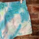 DKNY  Custom Tie Dye Denim Jean Shorts Women's Size 10 Photo 9