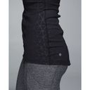 Lululemon  Pedal Pace Tank Workout Activewear Black Women's 2 High Neck Zip Front Photo 2