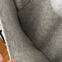 Chelsea 28 Sweater Dress Grey Knit Wrap Top Vneck Belted Side Slit Size Large Photo 7