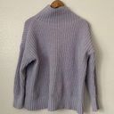 Aerie  XS Purple Knit Mock Neck Oversized Sweater Photo 0