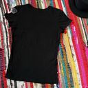 Romeo + Juliet Couture  funny Tee Shirt BLACK Sequin Patch Embroidered SMALL Photo 6